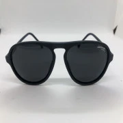 نظارة شمسية - سوداء من كاريرا - بإطار بترولي بولي كربونات - وعدسات عسلي - للرجال