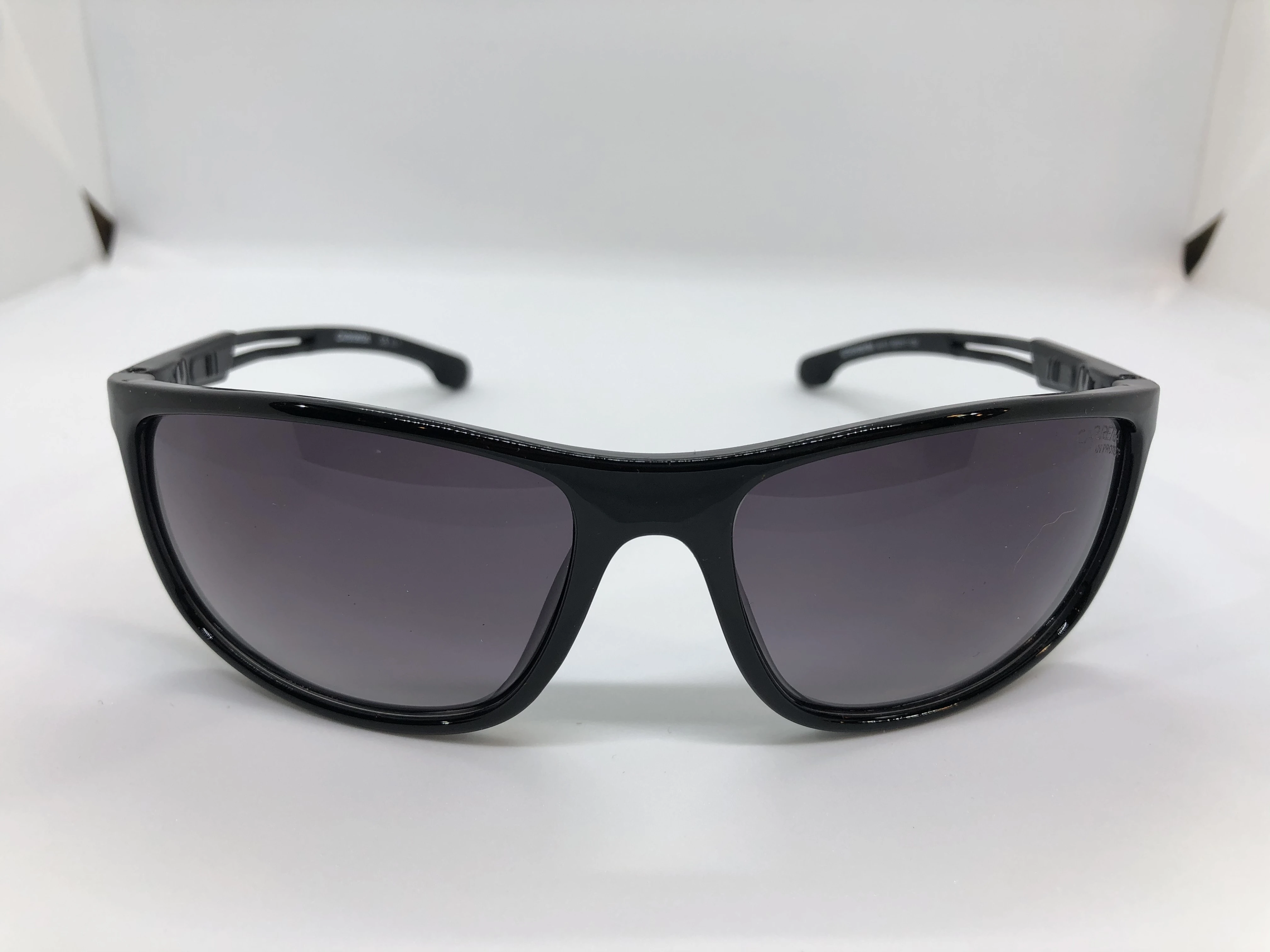 Sunglasses - from Carrera - with black polycarbonate frame - black gradient lenses - and black metal * polycarbonate arm - for men