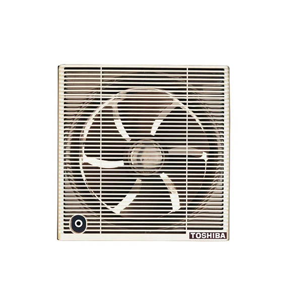 شفاط حمام توشيبا مقاس 30 سم × 30 سم لون بنى أو أوف وايت مزود بشبكة للحماية والخصوصية VRH30S1