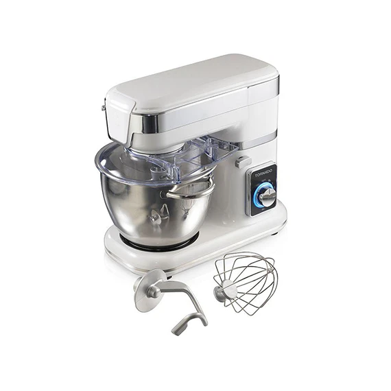TORNADO Stand Mixer 700 Watt With 4.5 Liter Stainless Steel Bowl In White Color SM-700