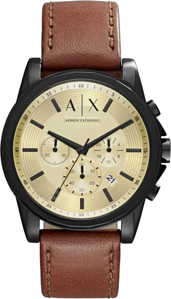 Armani Exchange Men's Analog Gold Dial Watch - AX2511
