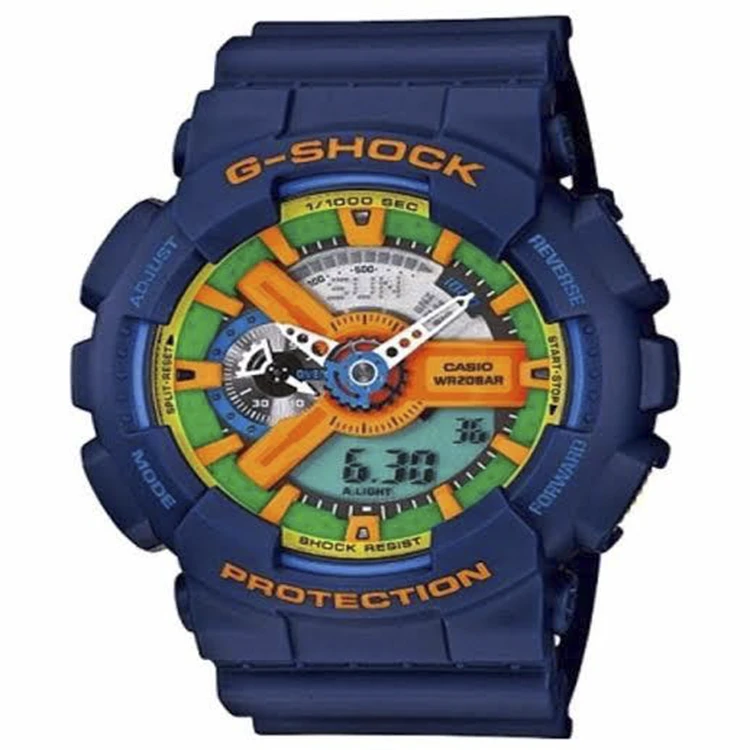 Casio G-Shock Ga-110fc-2aer Crazy Colour Watch - Blue