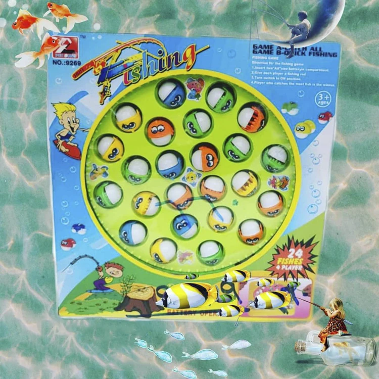 Fishing Game for Unisex, Multi Color