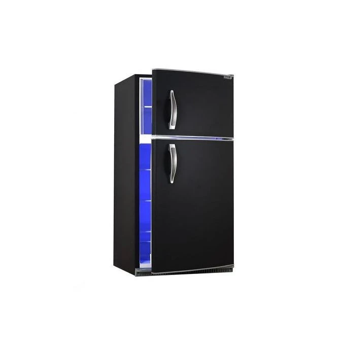 Passap FG390L Top Mount Refrigerator - 14 Ft - Black