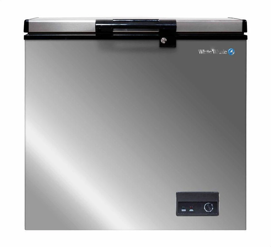 فريزر افقي ديفروست 200 لتر من وايت ويل WCF-2280 CSS ، فضي