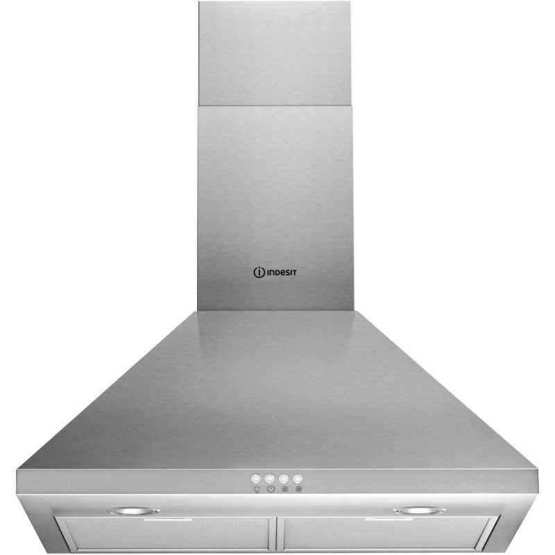 Indesit pyramid hood 60cm second with chimney 416 m3/stainless IHPC 6.4 AM X