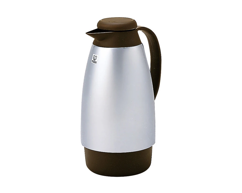 Tiger stainless steel thermos, 1 liter capacity, chrome x brown color PXE-1000 CR