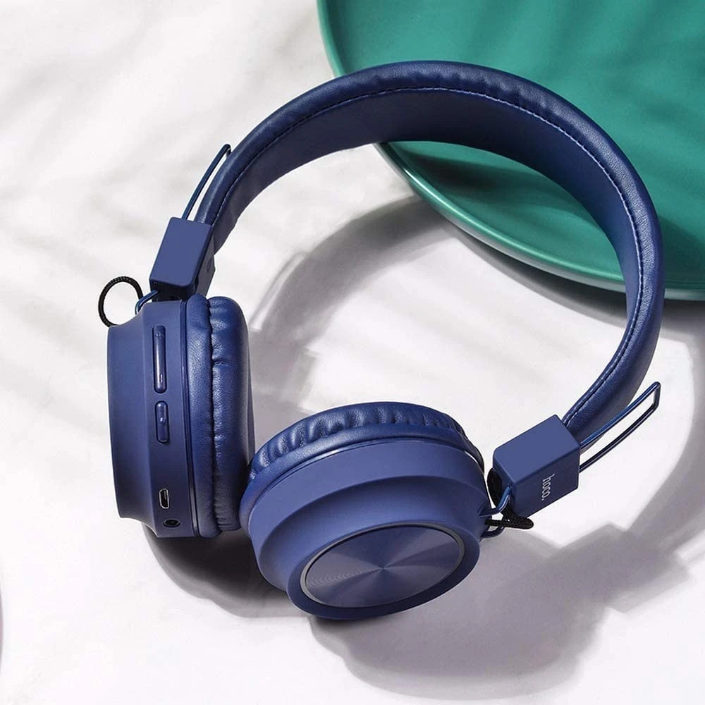 Hoco W28 Jerry Wireless Headphones - Blue