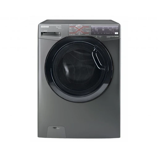 Hoover Washing Machine Full Automatic 10 Kg , Inverter , Silver DWFT510AHB3R-EGY