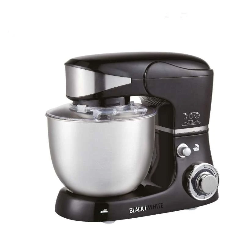Black and White Stand Mixer, 1000 Watt, Black/Silver - SC-206 - Mixers & Stand Mixers