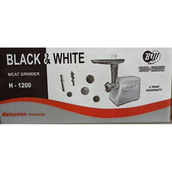Black & White H-1200 Black & White Meat Grinder