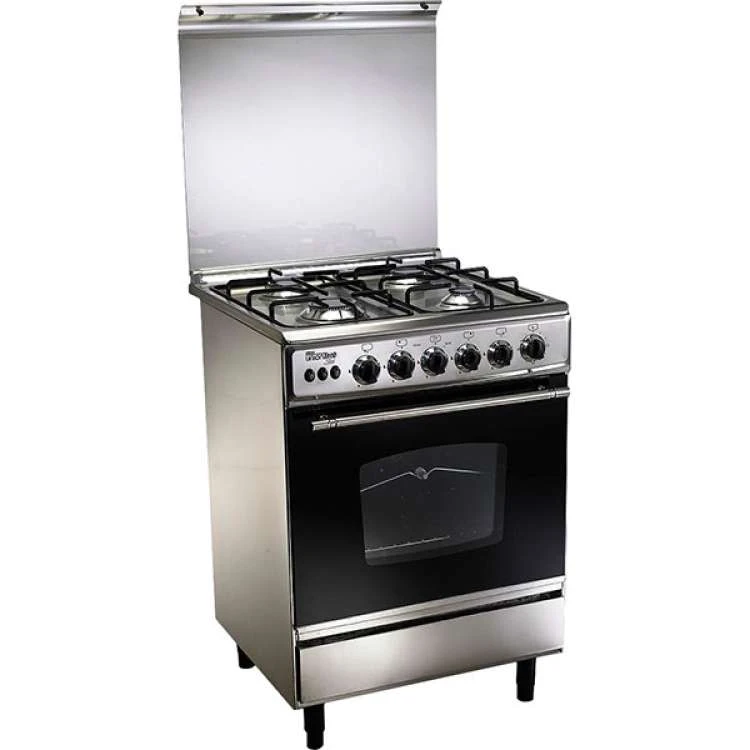 Union Tech Gas Cooker, 4 Burners, 55 cm, Stainless Steel - CF5555SS-170