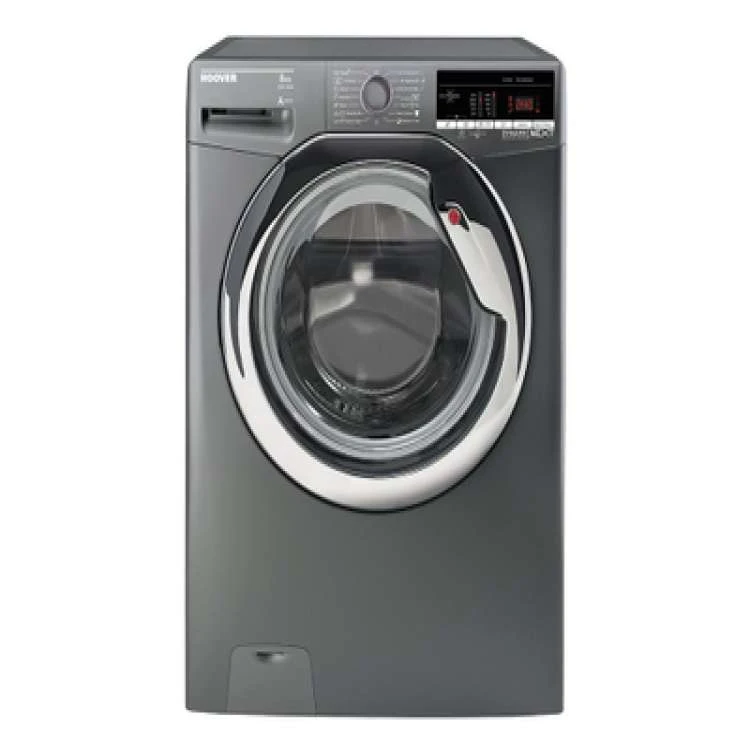 Hoover Washing Machine Fully Automatic 8 Kg, Silver: DXOA38AC3R-EGY