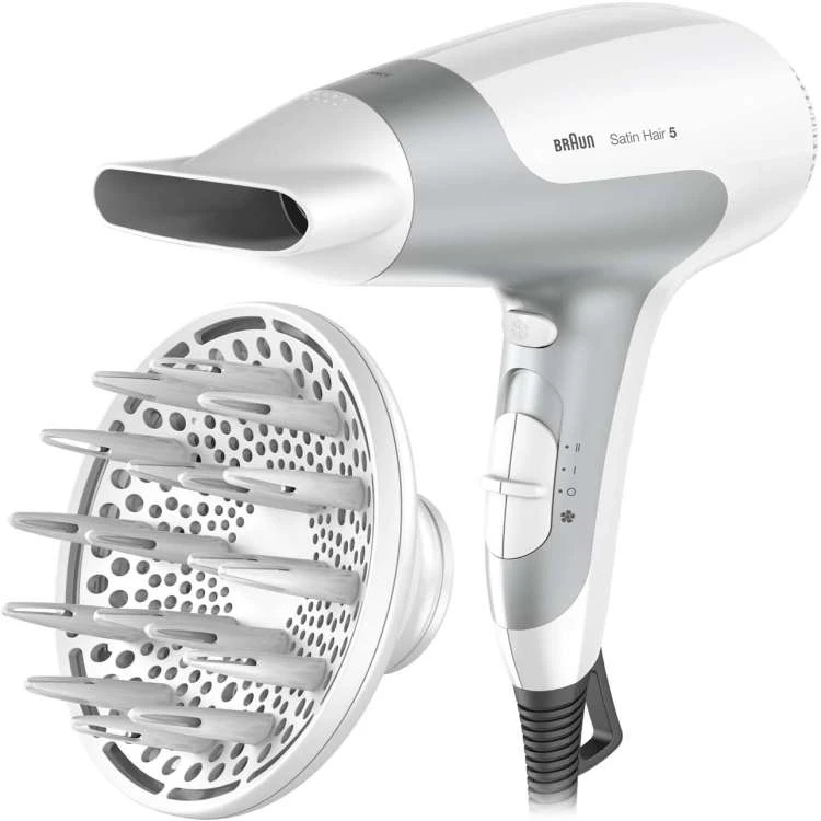 Braun Satin Hair 5 Power Perfection HD585 Hair Dryer Powerful & Fast Drying with Ionic Technology