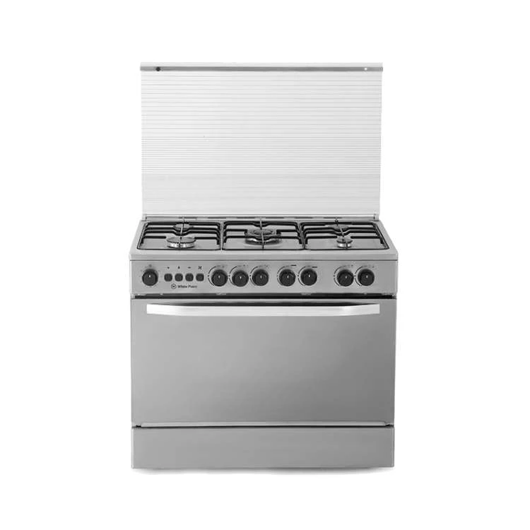 White Point Gas Cooker 90 * 60 with 5 Burners - Stainless WPGC9060XFSAM